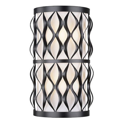 Z-Lite Harden Matte Black Sconce