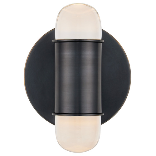 Currey and Company Clarence Mallari Capsule Oil Rubbed Bronze LED Sconce