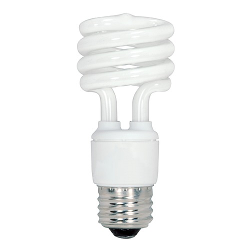 Satco Lighting Compact Fluorescent T2 Light Bulb Medium Base 2700K by Satco Lighting S6235