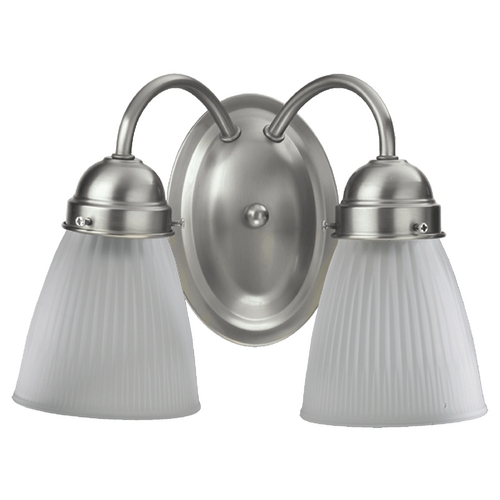 Quorum Lighting Satin Nickel Bathroom Light by Quorum Lighting 5403-2-165