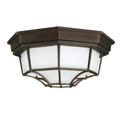 11.25-Inch Outdoor Flush Mount in Old Bronze by Capital Lighting