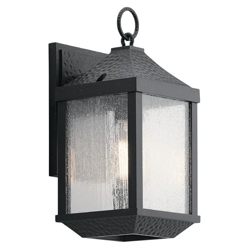 Springfield 13.50-Inch Distressed Black Outdoor Wall Light by Kichler Lighting