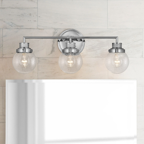 Poppy 3-Light Chrome Bathroom Light by Hinkley Lighting