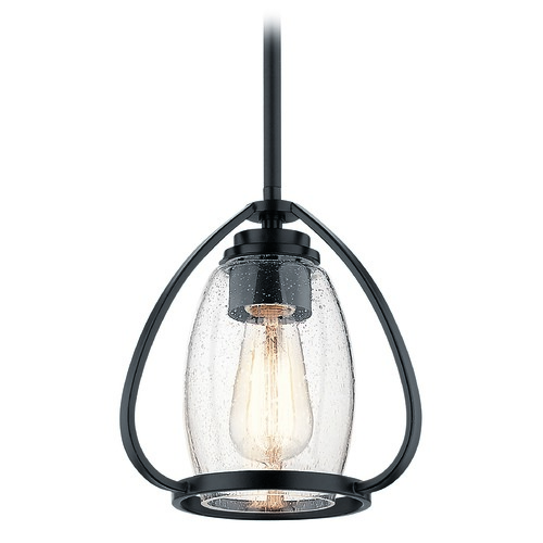 Kichler Lighting Tuscany 9-Inch Wide Black Pendant by Kichler Lighting 44058BK