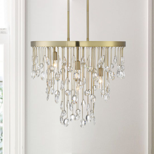 Livorno Noble Brass Chandelier by Savoy House