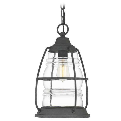 Quoizel Lighting Admiral Mottled Black Outdoor Hanging Light by Quoizel Lighting AMR1910MB