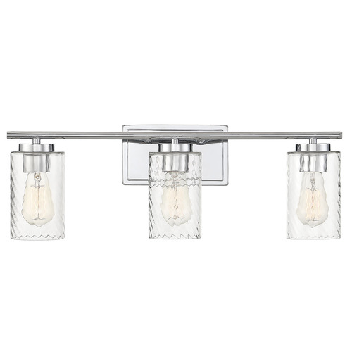 24-Inch Bathroom Light in Chrome by Meridian