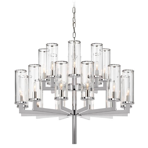 Visual Comfort Signature Collection Kelly Wearstler Liaison Chandelier in Nickel by Visual Comfort Signature KW5201PNCG
