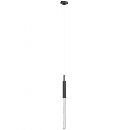 Avenue Lighting Boa Black LED Mini-Pendant Light with Cylindrical Shade