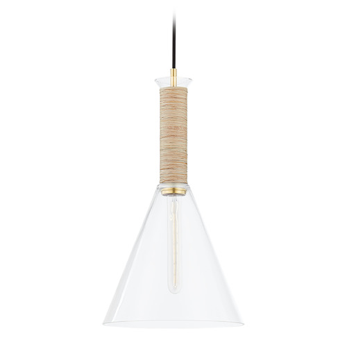 Mitzi by Hudson Valley Mitzi Stella Small Aged Brass Pendant Light H622701S-AGB