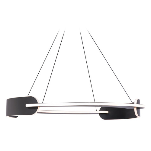 Modern Forms by WAC Lighting Ilios 32-Inch LED Chandelier in Black by Modern Forms PD-86332-BK