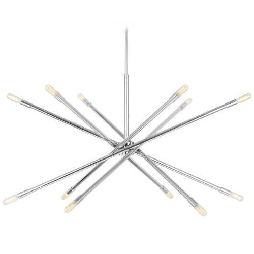 Visual Comfort Studio Collection Chapman & Myers Eastyn Polished Nickel Chandelier