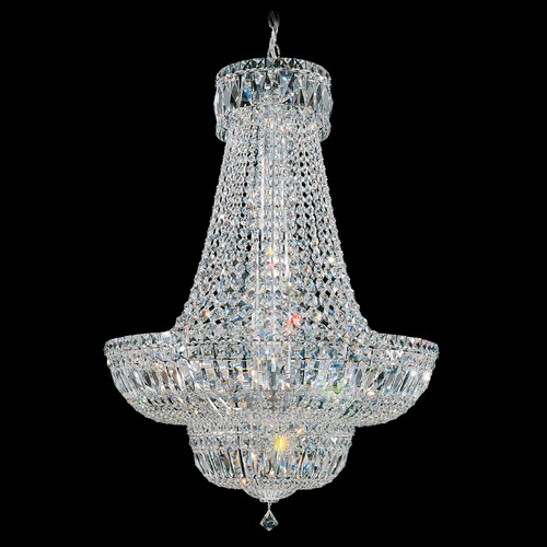 Schonbek Worldwide Lighting Petit Crystal Deluxe Polished Silver Pendant Light