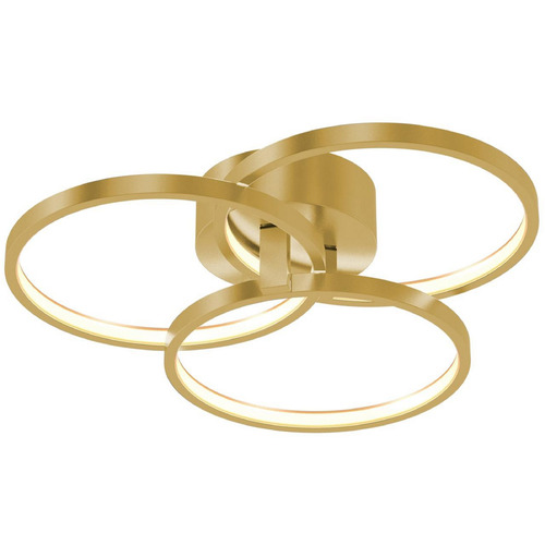 Afx Lighting Orion Satin Brass LED Semi-Flushmount Light