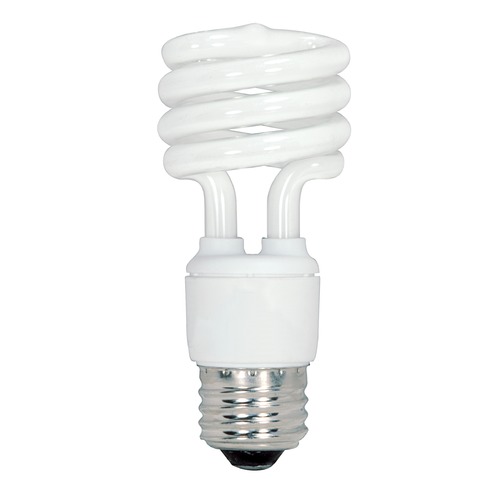 Satco Lighting Compact Fluorescent T2 Light Bulb Medium Base 4100K by Satco Lighting S6236