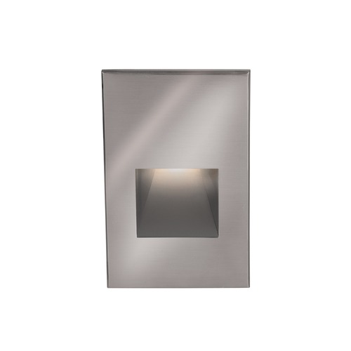 WAC Lighting Stainless Steel LED Recessed Step Light with Red LED by WAC Lighting WL-LED200-RD-SS