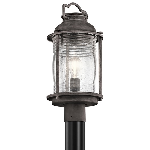 Kichler Lighting Ashland Bay 19-Inch Post Light in Weathered Zinc by Kichler Lighting 49573WZC