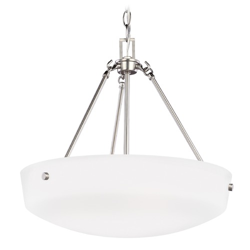 Kerrville 19.25-Inch Pendant in Brushed Nickel by Generation Lighting