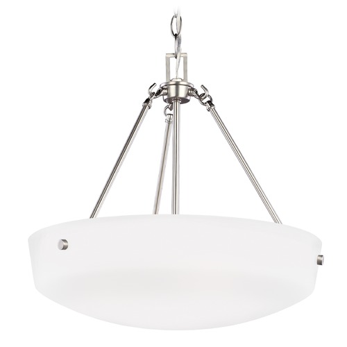 Generation Lighting Kerrville 19.25-Inch Pendant in Brushed Nickel by Generation Lighting 6615203-962