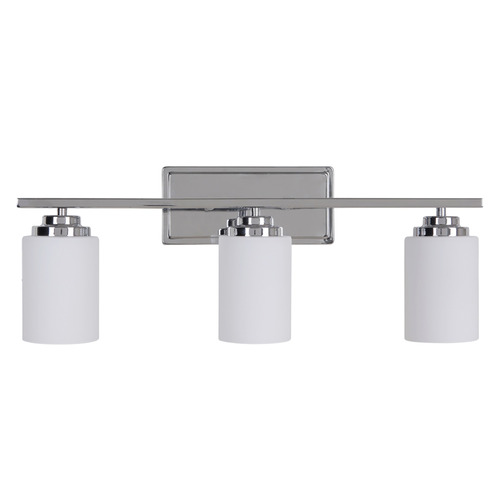 Albany Chrome Bathroom Light by Craftmade Lighting
