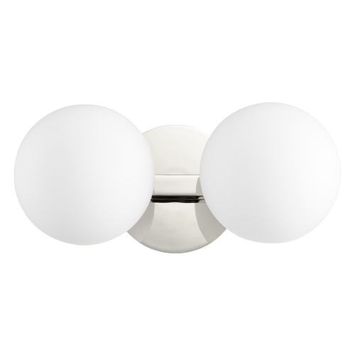 Polished Nickel Bathroom Light by Quorum Lighting