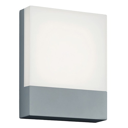 Pecos Titanium & Light Grey LED Outdoor Wall Light by Arnsberg