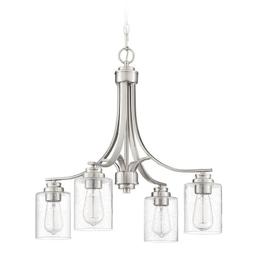 Craftmade Lighting Bolden Brushed Polished Nickel Chandelier by Craftmade Lighting 50524-BNK