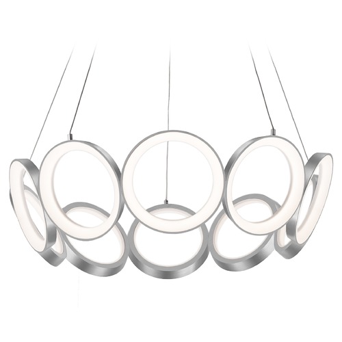 Kuzco Lighting Oros Antique Silver LED Chandelier by Kuzco Lighting CH94829-AS