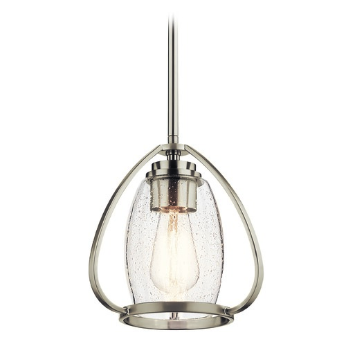 Kichler Lighting Tuscany 9-Inch Wide Brushed Nickel Pendant by Kichler Lighting 44058NI