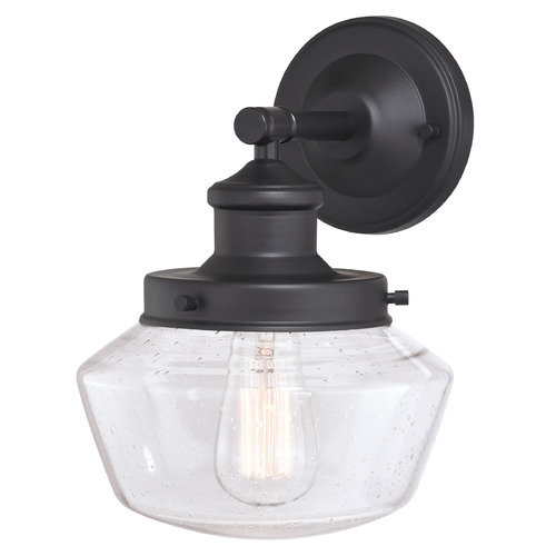 Vaxcel Lighting Collins Matte Black Outdoor Wall Light