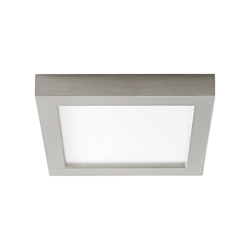 Altair 7-Inch LED Square Flush Mount in Nickel by Oxygen Lighting