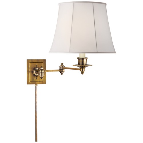 Visual Comfort Signature Collection Studio VC Triple Swing Arm Lamp in Antique Brass by Visual Comfort Signature S2000HABL