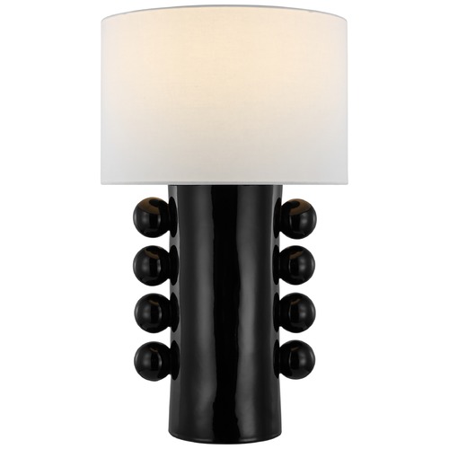 Visual Comfort Signature Collection Kelly Wearstler Tiglia Tall Table Lamp in Black by Visual Comfort Signature KW3687BLKL