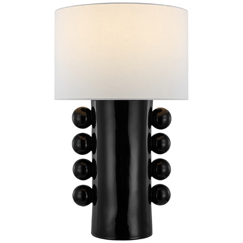 Kelly Wearstler Tiglia Tall Table Lamp in Black by Visual Comfort Signature