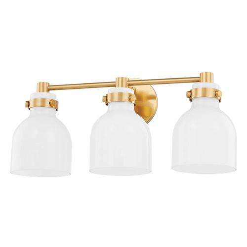 Mitzi Juliet Aged Brass 3-Light Vanity Fixture