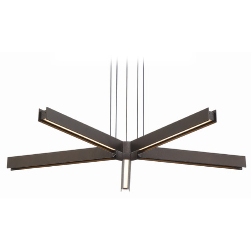 George Kovacs Lighting George Kovacs Structure Smoked Iron LED Chandelier P5490-172-L