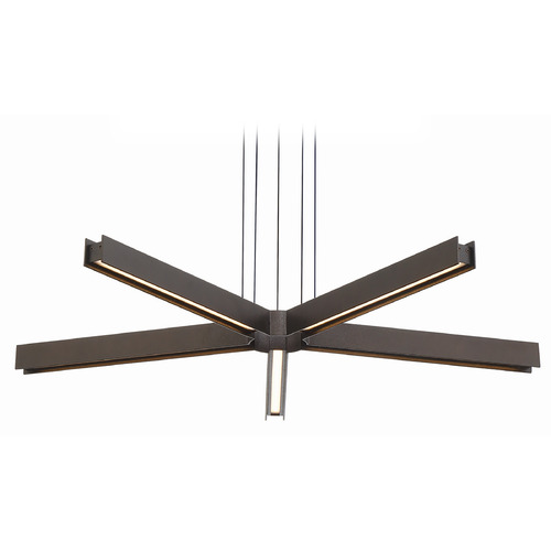 George Kovacs Structure Smoked Iron LED Chandelier