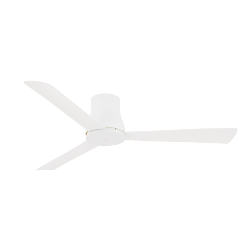 Minka Aire Simple Flush 52-Inch Outdoor Ceiling Fan in Flat White by Minka Aire F873-WHF