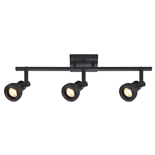 Track Light with 3 Spot Lights - Bronze - GU10 Base