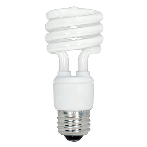 Satco Lighting Compact Fluorescent T2 Light Bulb Medium Base 5000K S6237