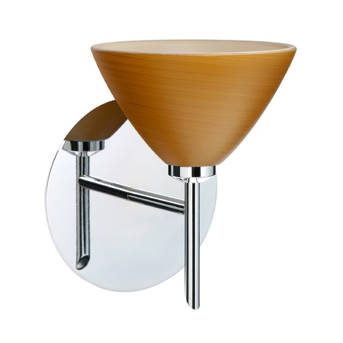 Besa Lighting Domi Chrome Sconce