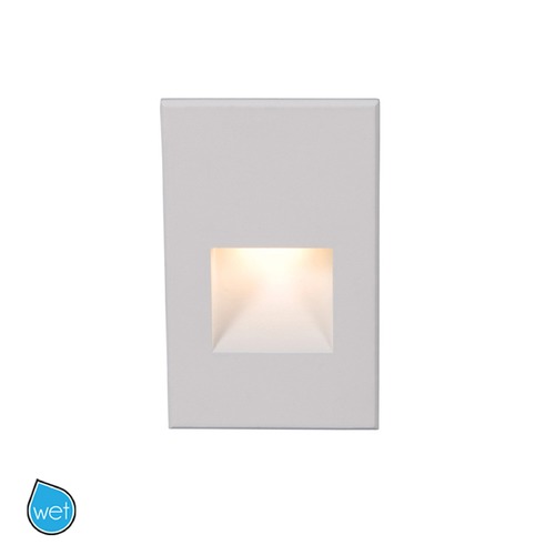 WAC Lighting White LED Recessed Step Light with Red LED by WAC Lighting WL-LED200-RD-WT