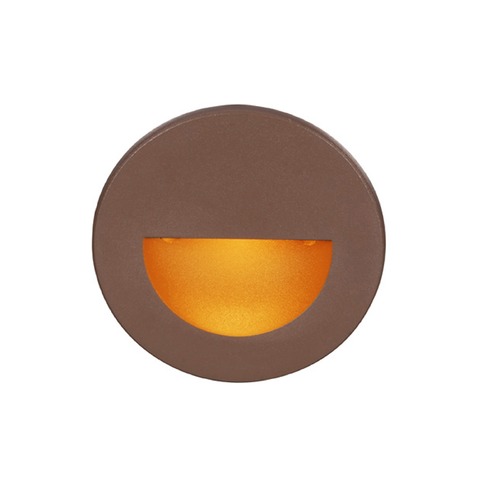WAC Lighting Bronze LED Recessed Step Light with Amber LED by WAC Lighting WL-LED300-AM-BZ