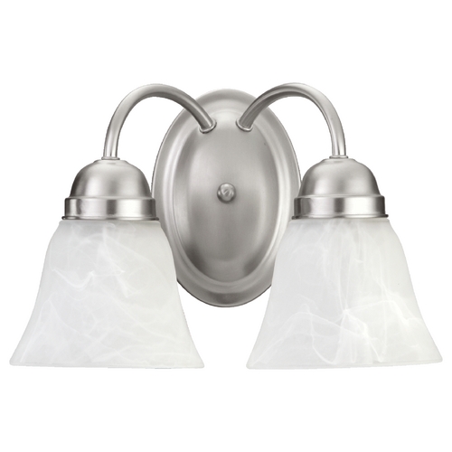 Satin Nickel Bathroom Light by Quorum Lighting