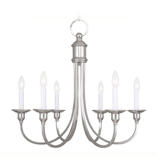 Livex Lighting Livex Lighting Cranford Polished Nickel Chandelier 5146-35