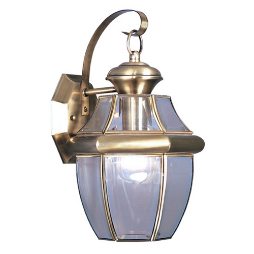 Livex Lighting Livex Lighting Monterey Antique Brass Outdoor Wall Light 2151-01