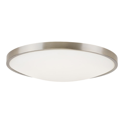 Visual Comfort Modern Collection Sean Lavin Vance 13-Inch 2700K LED Flush Mount in Nickel by Visual Comfort Modern 700FMVNC13S-LED927