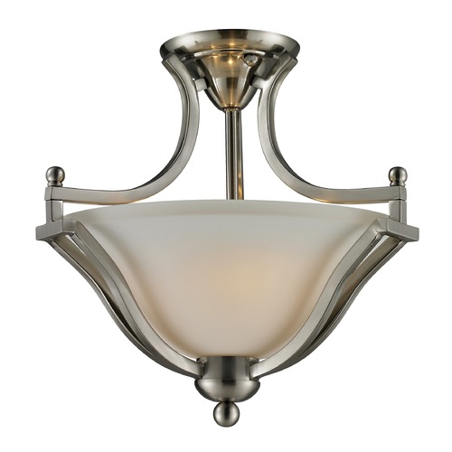 Lagoon Brushed Nickel Semi-Flush Mount by Z-Lite