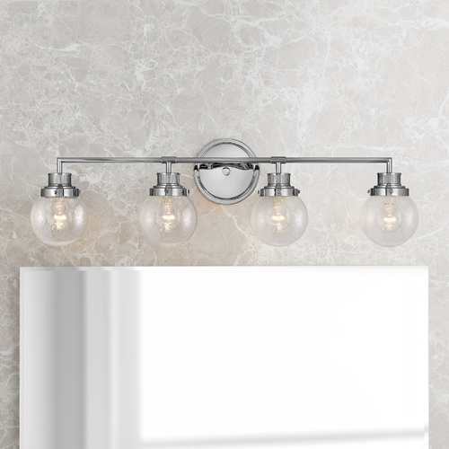 Hinkley Poppy 4-Light Chrome Bathroom Light by Hinkley Lighting 5934CM