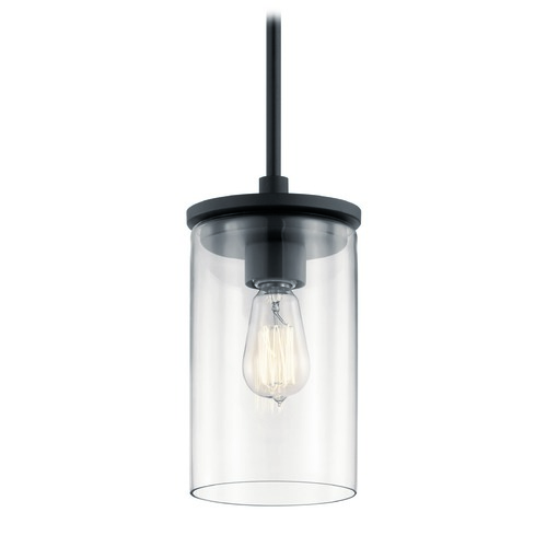 Crosby 6-Inch Black Mini Pendant by Kichler Lighting